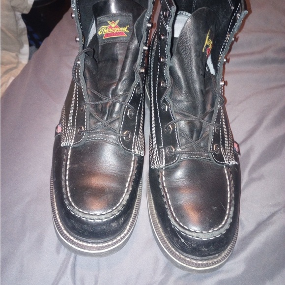 Thorogood Men\'s Black Leather Boots 13EE